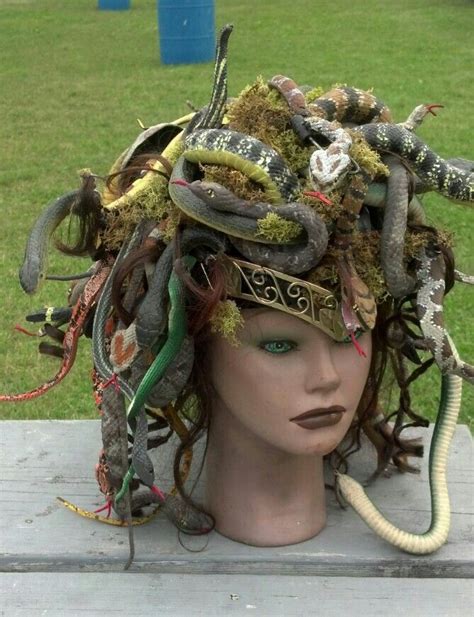 My Home Made Medusa Headpiece Wmoving Snakes Medusa Halloween