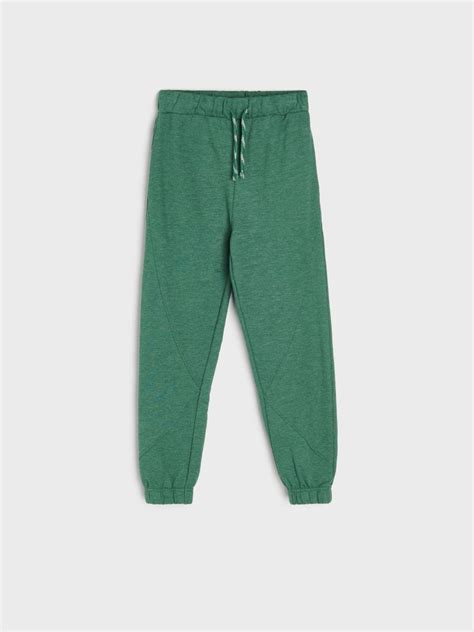 Pantaloni sport jogger Culoare verde închis SINSAY 8429Q 79X