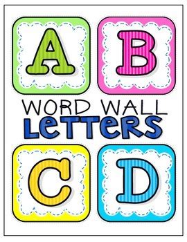 Printable Alphabet Word Wall Letters