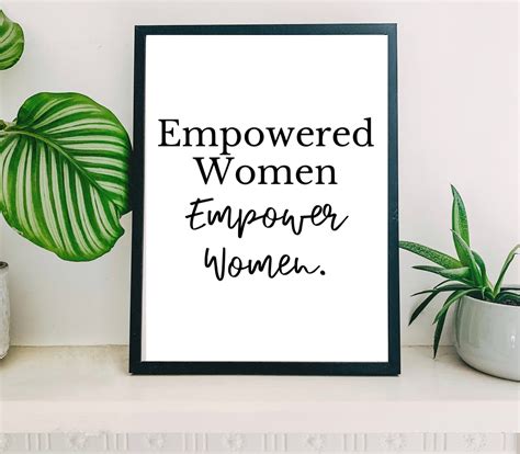 Empowered Women Empower Women Wall Art Printable Office Wall Etsy De