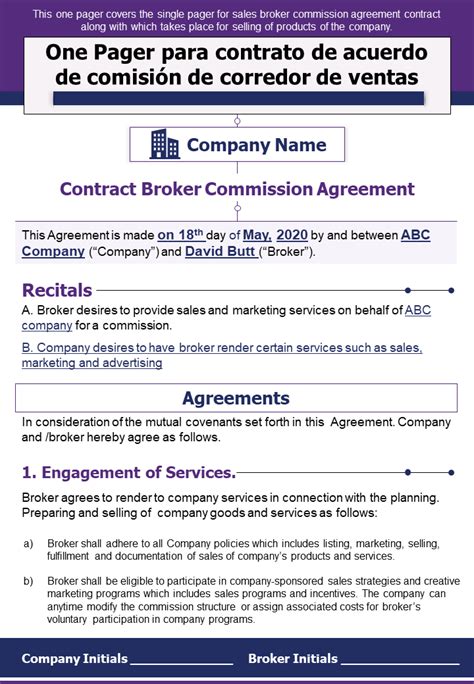 Las Mejores Plantillas De Acuerdos De Comisiones Con Muestras Y Ejemplos