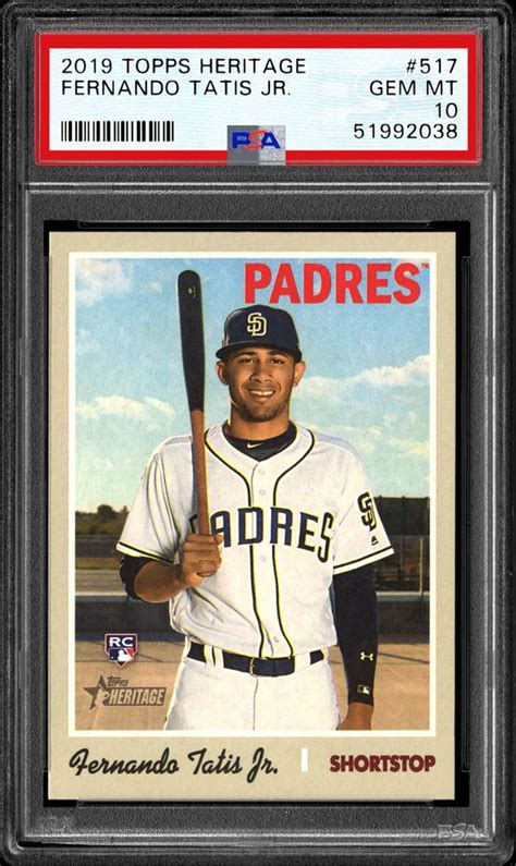 Baseball Cards 2019 Topps Heritage Psa Cardfacts®