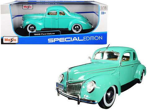 1939 Ford Deluxe Light Green 1/18 Diecast Model Car by Maisto - Walmart.com