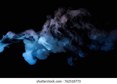 Blue Purple Vape Smoke Ring On Stock Photo Edit Now 762521980