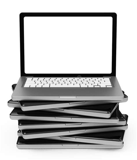 Laptop on Stack of Books Vector Illustration Cartoon Flat Stock Vector - Illustration of laptop ...