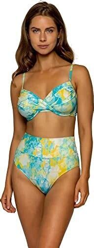 Sunsets Sea Haven Fold Over High Waist Bikini Swim Bottom Us Ebay