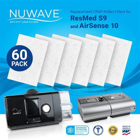 Pollen Filters CPAP ResMed S9/S10 - 60 Per Pack - RespBuy