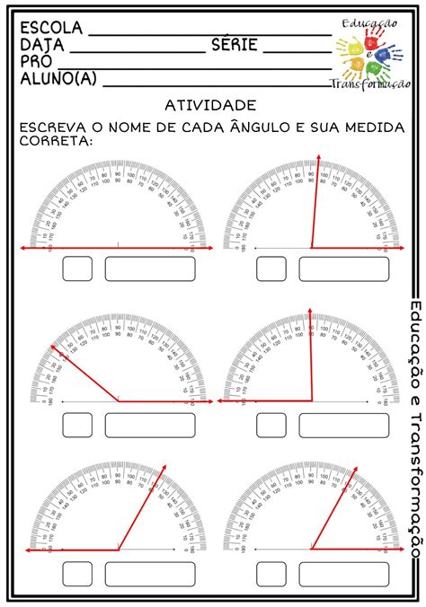 Ngulos Exerc Cios Ano Retoedu