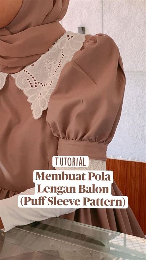 Tutorial Membuat Pola Lengan Balon Puff Sleeves Pattern Pola