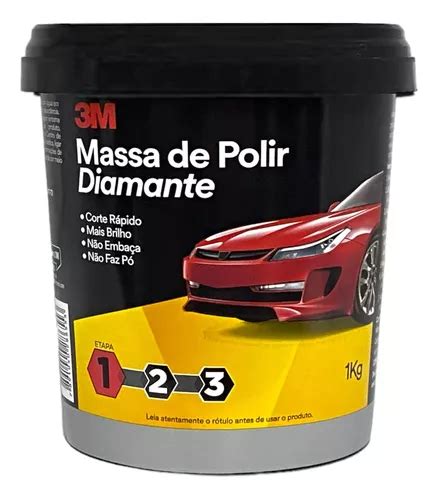 Massa De Polir Diamante 1kg Polidor Base Agua 3m