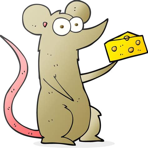 cartoon mouse with cheese 12312964 Vector Art at Vecteezy