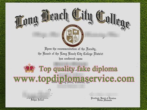 How To Order Fake Long Beach City College Diploma Online