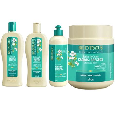 Kit Cachos E Crespos Bio Extratus Sh Cd Mas E Fin Ml Produtos