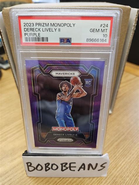 Dereck Lively II 2023 Prizm Monopoly 24 Purple Wave Price Guide