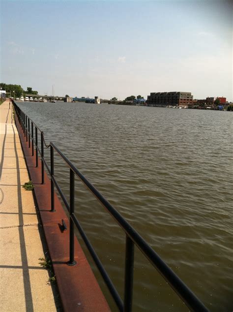 View Along The Saginaw River In Bay City Michigan Photo By Steve