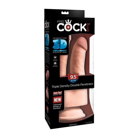 King Cock Plus Triple Density Double Dildo Penetrator Sexnetto