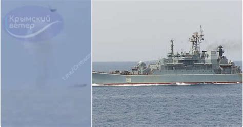 nave russa tsezar kunikov colpita  affondata nel mar nero kiev esulta