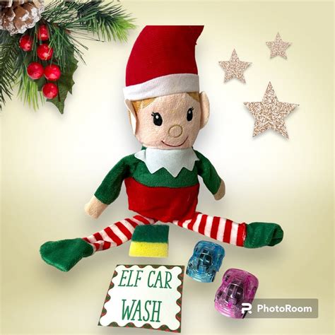 elf prop elf kit elf shenanigans elf car wash christmas elf etsy
