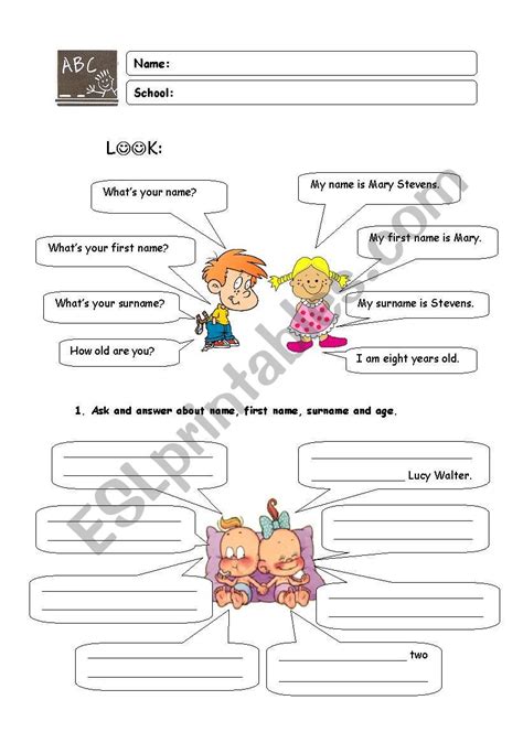 Introductions Esl Worksheet By Susanamaria