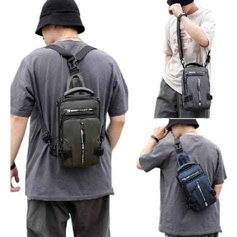 L Mochila Cruzada Multifuncional Para Hombre Bolso De Pecho Cuotas