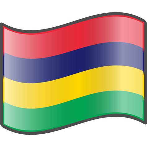 Mauritius Flag National Symbol Vector Art Png