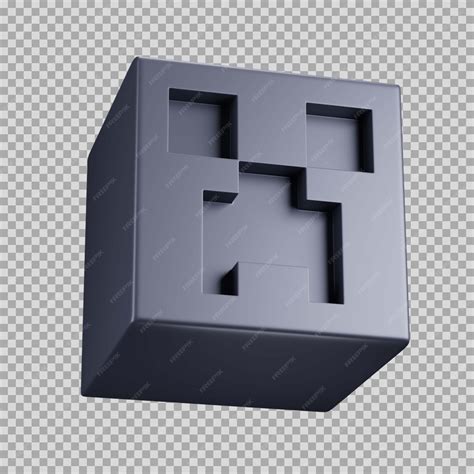 Premium PSD | 3d minecraft dynamic premium icon