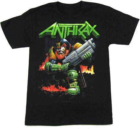 Anthrax Irish Judge Dredd Black T Shirt New Uk Clothing