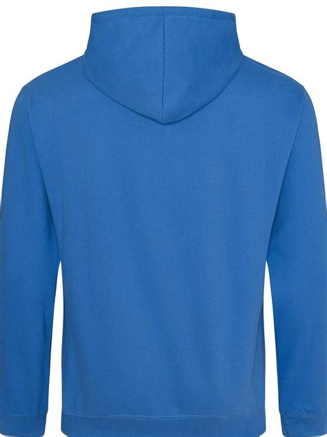 Just Hoods Jha001 College Hoodie Sapphire Blue Hit A Double