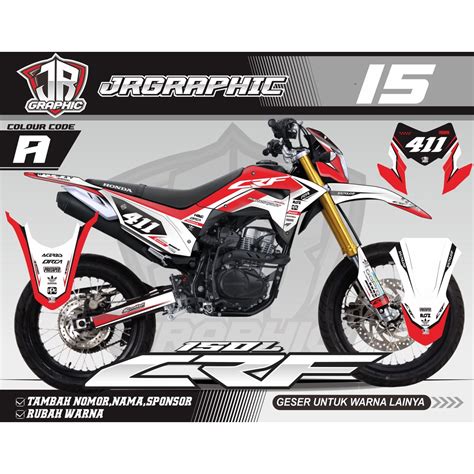 Jual Decal Honda Crf 150l Full Body Putih Keren Minimalis Murah Terbaru