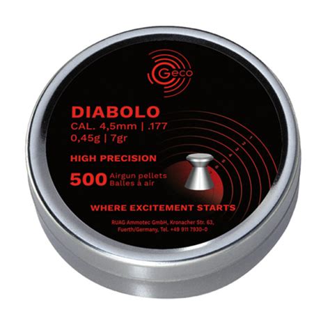 buy simple geco diabolo cal mmflathead pellets  rs