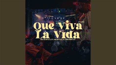 Que Viva La Vida Feat Mr Black El Presidente En Vivo Youtube