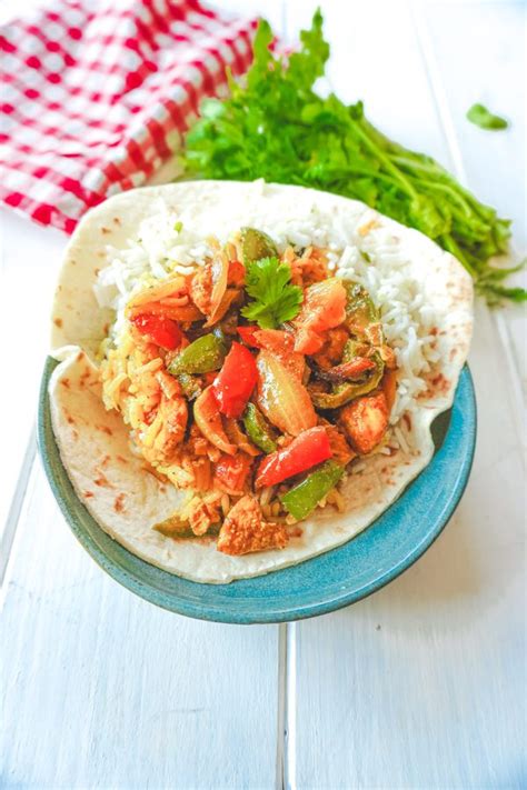 Fajitas au poulet et poivrons Recette à la Airfryer