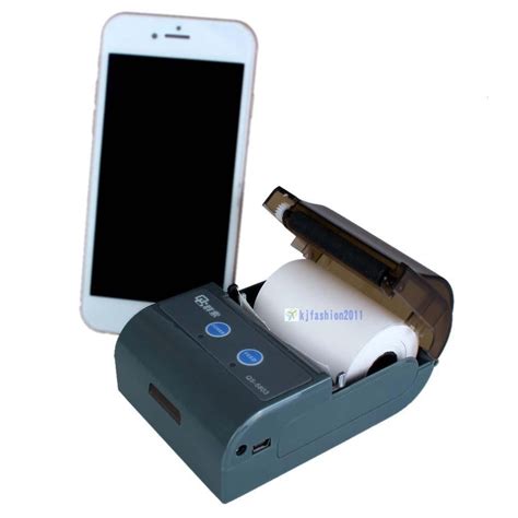 Mini Bluetooth Thermal Mobile Receipt Printer Wireless Portable With Battery Kj