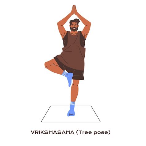 vrikshasana vectors illustrations    freepik
