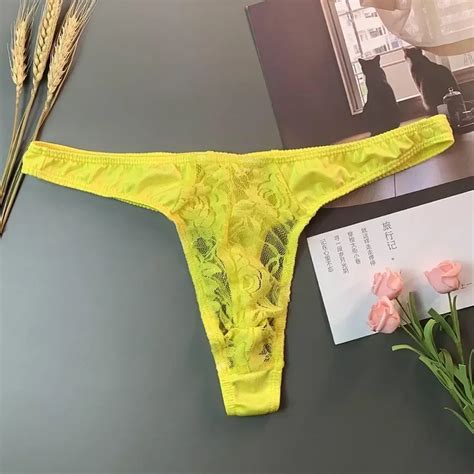 1pc Sexy Men S Pouch See Through Lace Bikini Briefs G Strings T Back Thongs Man Jpeg