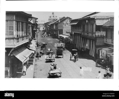 Street scene in Manila, Philippines, ca.1900 Stock Photo - Alamy