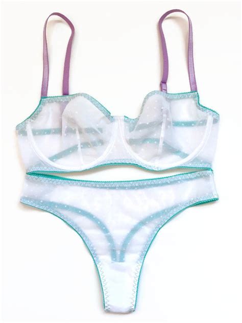 Lingerie Sheer See Through Lingerie Gift For Her Lingerie Sexy Sheer