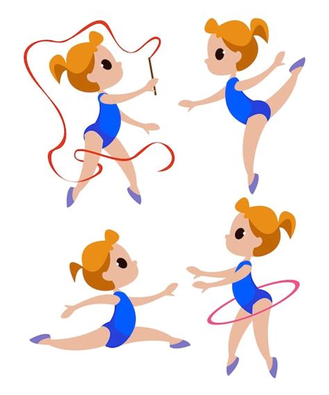 Conjunto de coreografías para niños con varios ejercicios y poses la