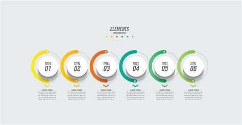 Dise O De Plantilla De Infograf A De Seis Pasos De L Nea De Tiempo