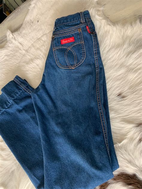 Chemin De Fer Vintage Jeans High Waist Etsy