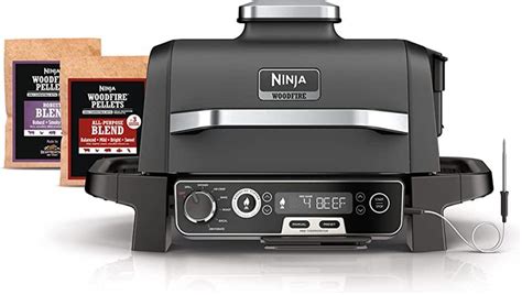 Ninja Woodfire Pro 7 In 1 Grill Smoker With Thermometer Air Fryer