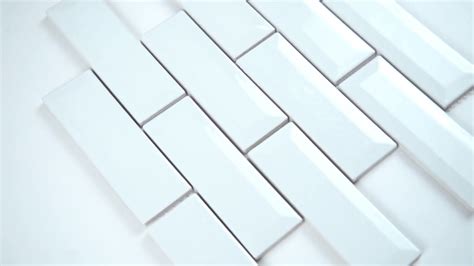 Whisper White 2x6 Bevel Subway Ceramic Tile 101418668 Youtube