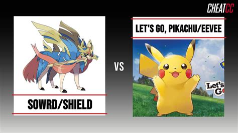 Pok Mon Sword Shield Vs Pok Mon Let S Go Pikachu Let S Go Eevee