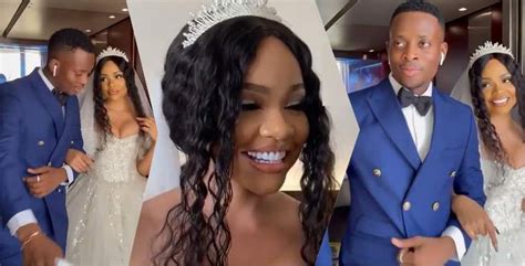 Comedian Sydney Talker ties the knot with reality star, Nengi (Video)