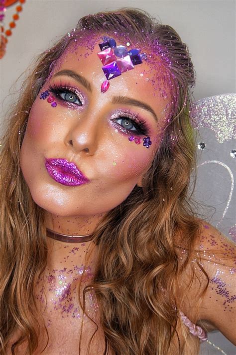 Maquiagem De Fada Muito Glitter Para O Carnaval Festival Makeup