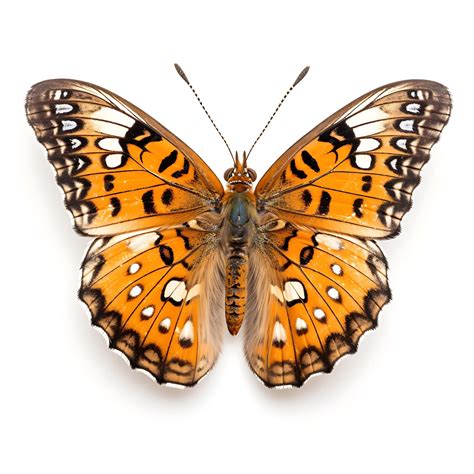 Premium AI Image | Hackberry Emperor Butterfly Tawny Orange Wings With