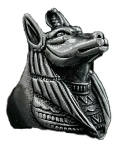 Anillo Chacal Egipcio Guardian Anubis Acero Inoxidable Cuotas Sin Inter S