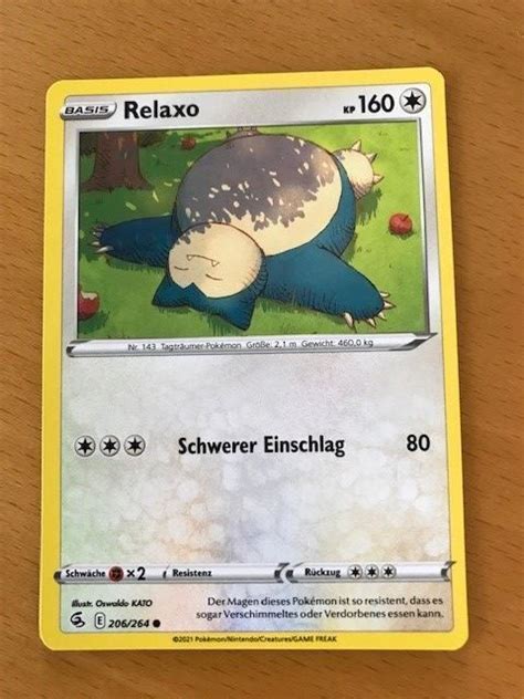 Pokemon Relaxo 206264 Kaufen Auf Ricardo