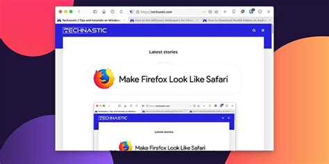 Make Firefox Look Like Safari From MacOS Big Sur Technastic