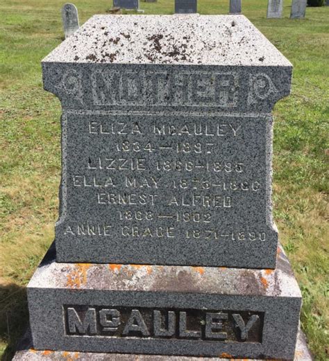 Lizzie Mcauley M Morial Find A Grave